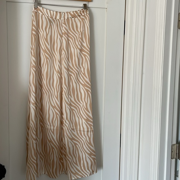 Sincerely Jules Zebra Print Satin Maxi Skirt - Picture 4 of 5